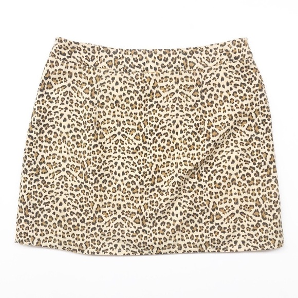Nectar Clothing animal print front zip mini skirt - Picture 3 of 6